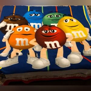 M&M 50"x60" Fleece Character Blanket